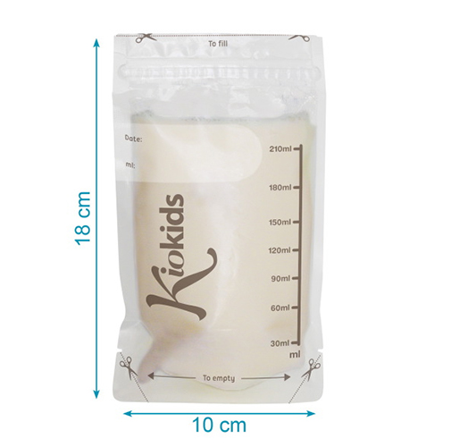 Bolsas almacenamiento de leche materna